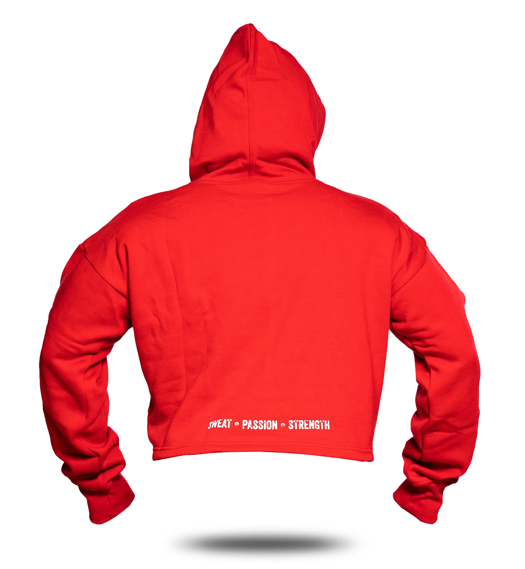 3-PILLAR Women's Gym Crop Hoodie (Red) 2XL - Image 3