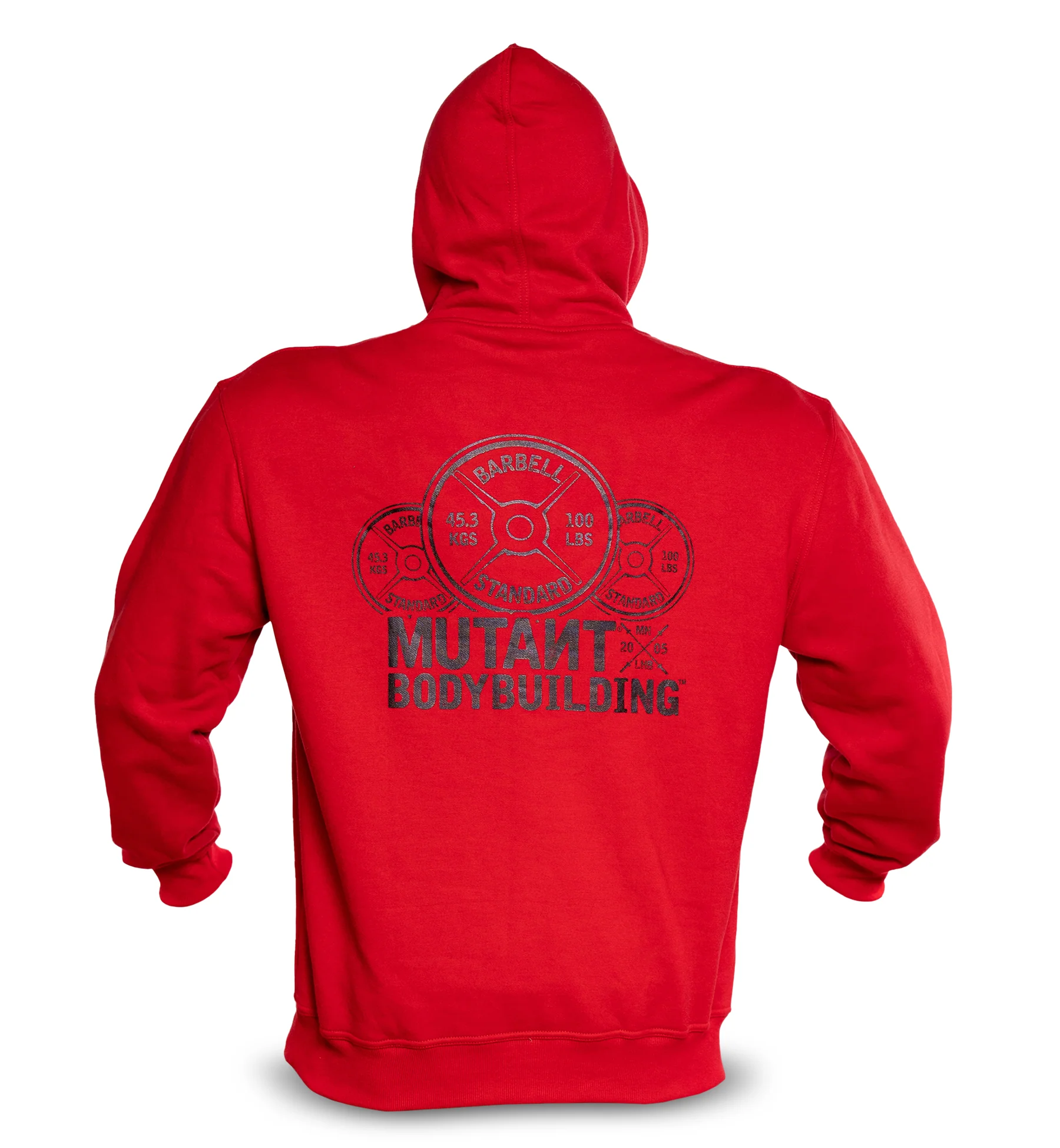 BODYBUILDING 2005 Gym Hoodie (Red)  5XL - Image 3