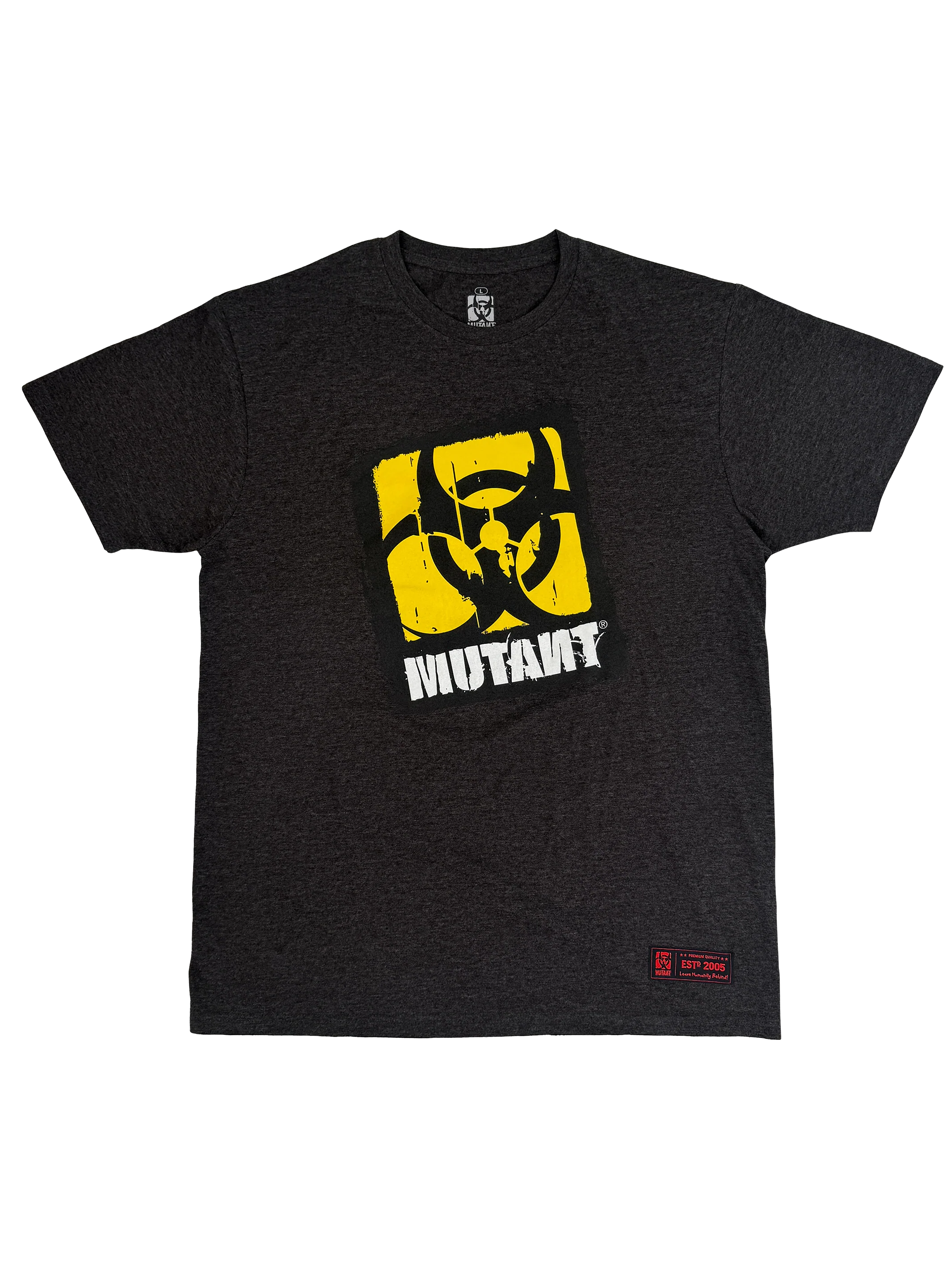 MUTANTĀ® BORN HARDCORE SKULL GYM T-SHIRT (GREY)