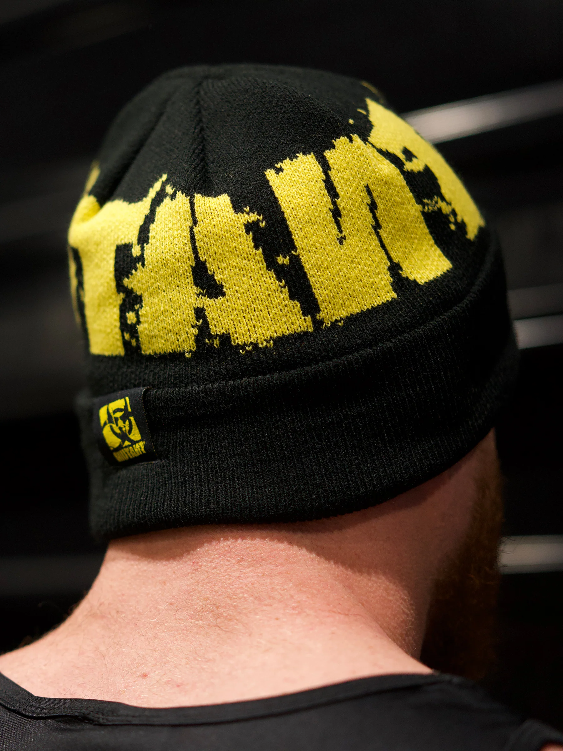 MUTANT® Black & Yellow Patched Beanie - Image 10
