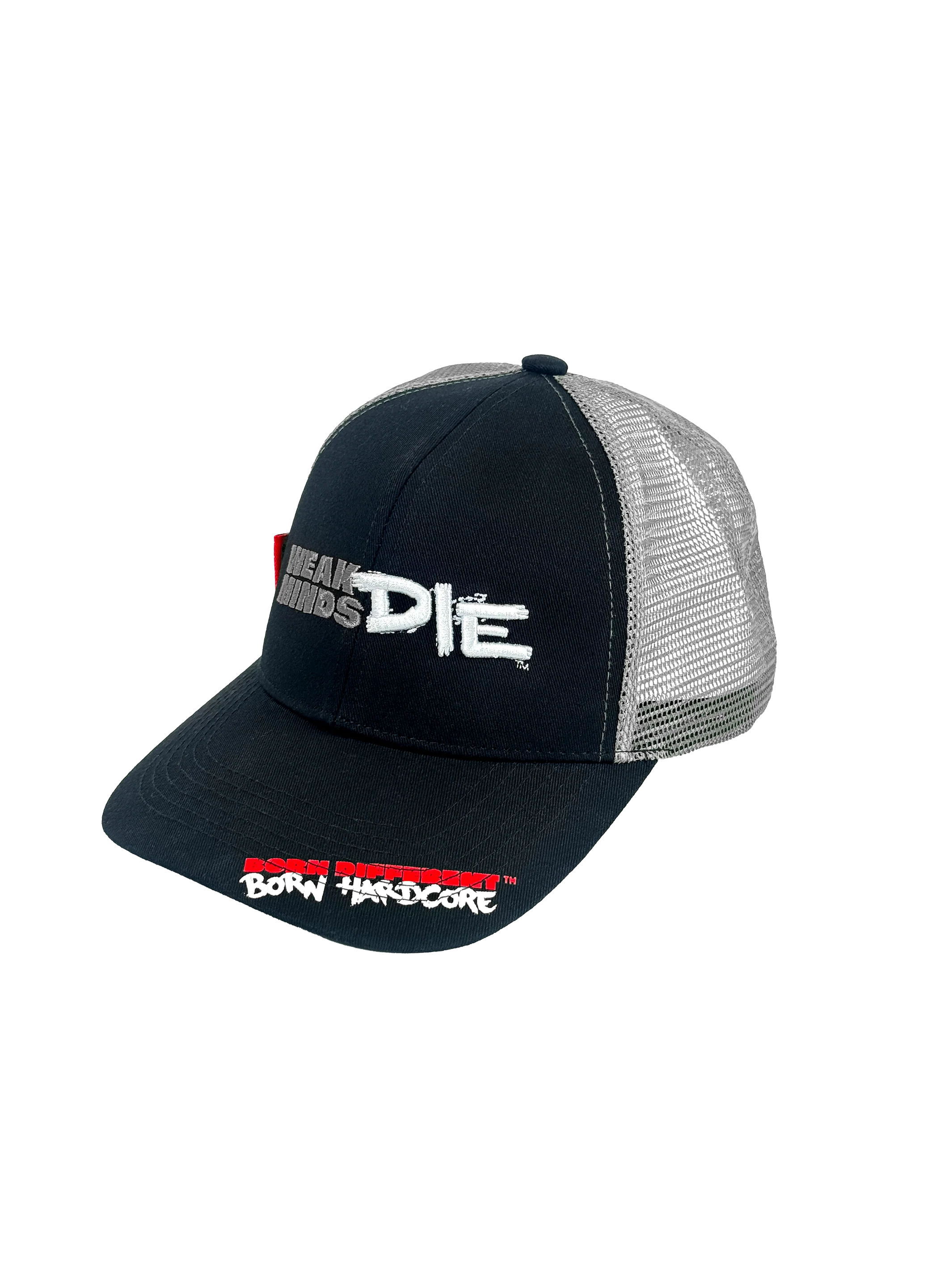 MUTANT® MIND FK Weak Minds Die Trucker Cap (Black & Red)