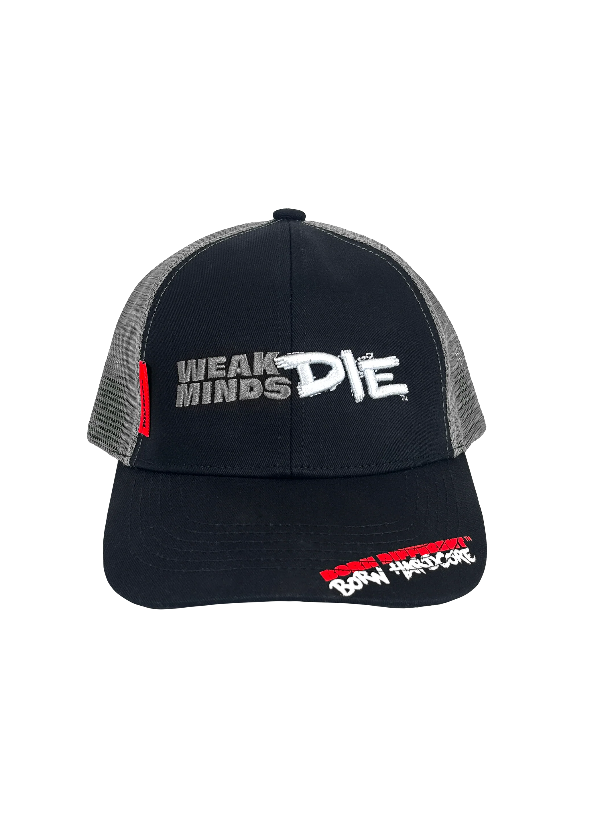MUTANT® MIND FK Weak Minds Die Trucker Cap (Black & Red) - Image 4